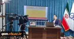 بازدید محمدپور سرپرست مدیریت امور پردیس های استان قم از استدیو ضبط تولید محتوا دروس مجازی 3