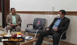بازدید دکتر خنیفر ریاست دانشگاه فرهنگیان از مدیریت امور پردیس های استان قم