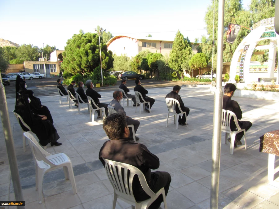 برگزاری مراسم زیارت عاشورا و عزای سرور و سالار شهیدان در جوار شهید گمنام پردیس حضرت معصومه(س)