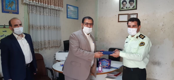 دیدار صمیمی حسن محمدپور سرپرست مدیریت امور پردیس های استان با سردار میر فیضی فرمانده انتظامی استان قم 3