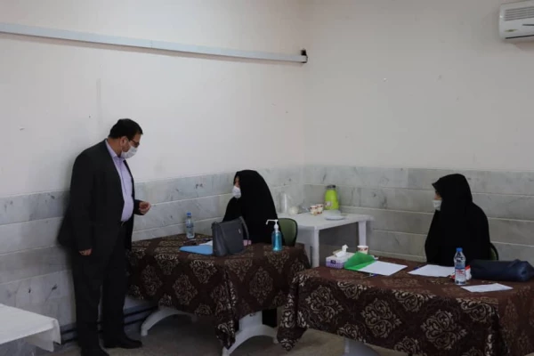 بازدید حسن محمدپور سرپرست مدیریت امور پردیس های استانی از مراحل مصاحبه و گزینش مهارت آموزان ماده28 استان قم 5