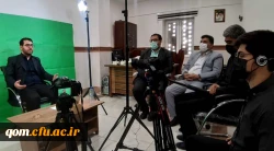 بازدید دکتر علی محمدی معاونت فرهنگی و اجتماعی دانشگاه از مراحل فیلمبرداری و تولید محتوای آموزشی  اربعین مجازی دانشگاه فرهنگیان به میزبانی استان قم 3