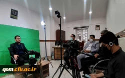بازدید دکتر علی محمدی معاونت فرهنگی و اجتماعی دانشگاه از مراحل فیلمبرداری و تولید محتوای آموزشی  اربعین مجازی دانشگاه فرهنگیان به میزبانی استان قم 4