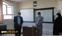 بازدید دکتر علی محمدی معاونت فرهنگی و اجتماعی دانشگاه از مراحل فیلمبرداری و تولید محتوای آموزشی  اربعین مجازی دانشگاه فرهنگیان به میزبانی استان قم 7