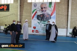 بازدید حمسن محمد پور از پایگاه واکسیناسیون حضرت فاطمه الزهرا(س) مستقر در مرکز شهید مدنی(ره) 2