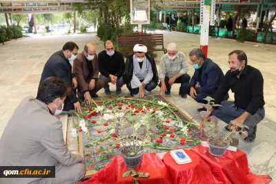 به همت مدیریت امور پردیس های استان قم برگزار شد

مراسم غبار روبی مزار شهید گمنام پردیس حضرت معصومه(س) و گلزار شهدای قم