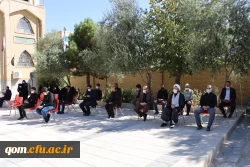 مراسم غبار روبی مزار شهید گمنام پردیس حضرت معصومه(س) و گلزار شهدای قم 3