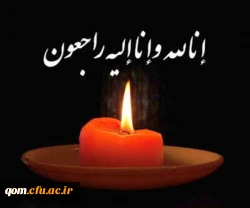 پیام تسلیت حسن محمدپور در پی درگذشت همکار گرامی سرکارخانم ثابتی مدیر اسبق پردیس حضرت معصومه (س)قم 2