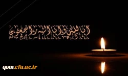 در پی درگذشت والده محترمه دکتر چاوشی معاون توسعه منابع و امور دانشجویی پردیس آیت الله طالقانی(ره) 2