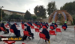 عطرافشانی مزار شهید گمنام دانشگاه فرهنگیان قم 6