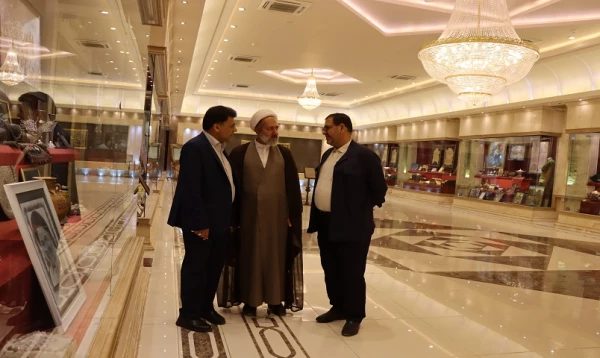 دیدار مسئول نهاد رهبری و معاون فرهنگی دانشگاه فرهنگیان با نماینده آیت الله سیستانی در قم باهدف حمایت از برنامه های اربعین 3