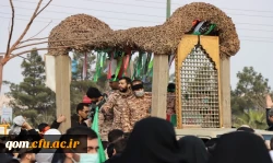 تشییع و تدفین شهید گمنام هشت سال دفاع مقدس در پردیس آیت الله طالقانی(ره) 2