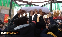 تشییع و تدفین شهید گمنام هشت سال دفاع مقدس در پردیس آیت الله طالقانی(ره) 4