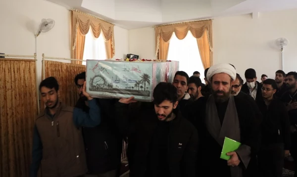 مراسم وداع با شهید گمنام در مرکز مدنی(ره) قم 5