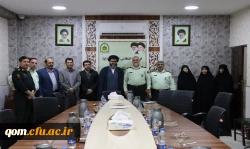 تجلیل مدیریت دانشگاه فرهنگیان استان قم از زحمات نیروهای فراجا استان در اجرای طرح نور (عفاف و حجاب) 7