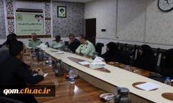 تجلیل مدیریت دانشگاه فرهنگیان استان قم از زحمات نیروهای فراجا استان در اجرای طرح نور (عفاف و حجاب) 9