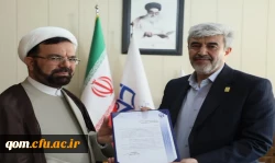 حجت الاسلام و المسلمین رضا سلم آبادی به سمت سرپرست  دانشگاه فرهنگیان استان قم منصوب شد 2